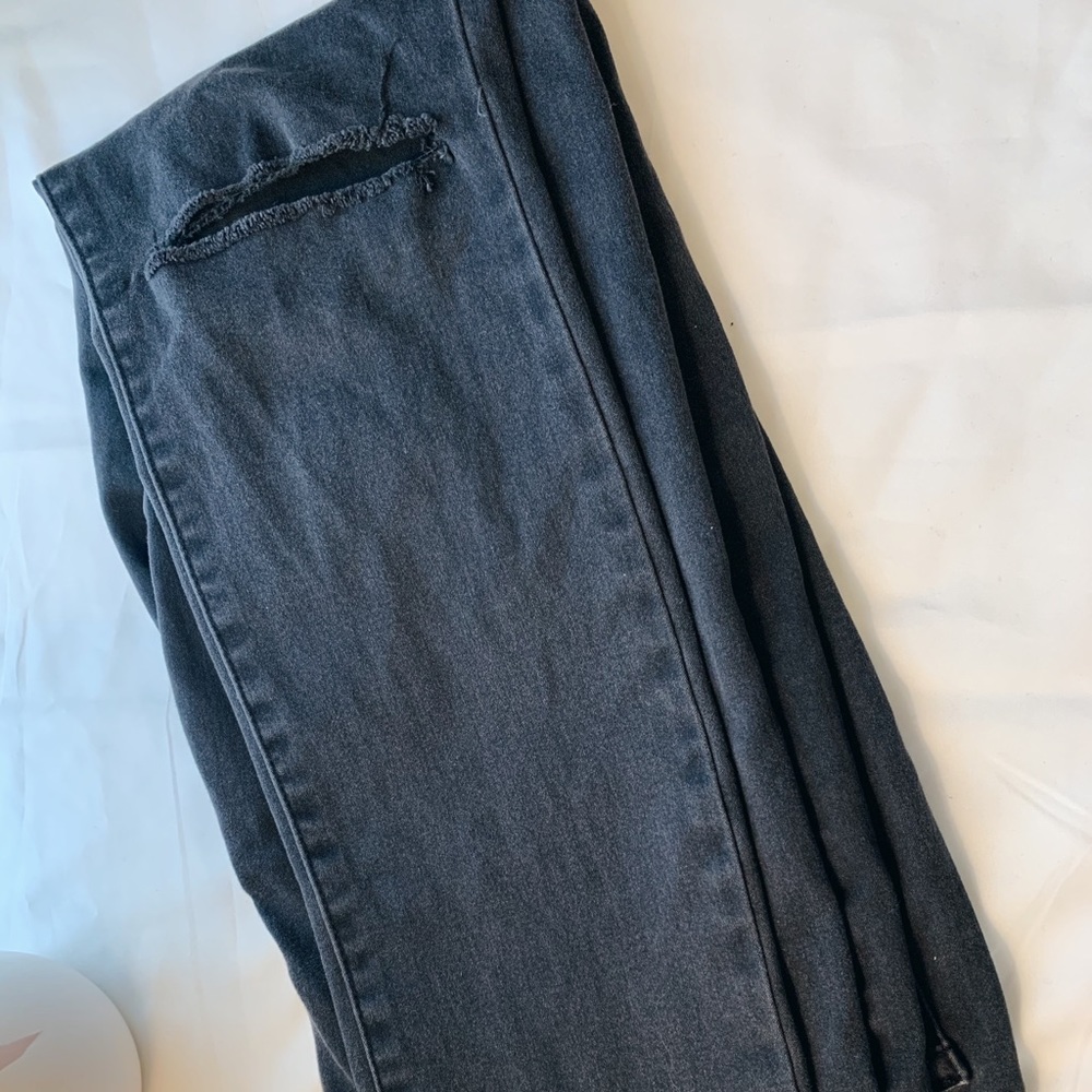 Faded black jeggings